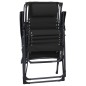 vidaXL Sillas plegables 2 unidades textilene negro vidaXL Sillas plegables 2 unidades textilene negro