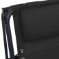 vidaXL Sillas plegables 2 unidades textilene negro vidaXL Sillas plegables 2 unidades textilene negro