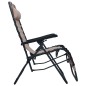 vidaXL Sillas plegables 2 unidades textilene gris taupe vidaXL Sillas plegables 2 unidades textilene gris taupe