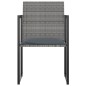 vidaXL Set de comedor para jardín 7 pzas cojines ratán sintético gris vidaXL Set de comedor para jardín 7 pzas cojines ratán sintético gris