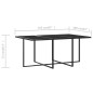 vidaXL Set de comedor para jardín 7 pzas cojines ratán sintético gris vidaXL Set de comedor para jardín 7 pzas cojines ratán sintético gris