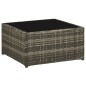 vidaXL Set de muebles de jardín 4 pzas y cojines ratán sintético gris vidaXL Set de muebles de jardín 4 pzas y cojines ratán sintético gris