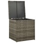vidaXL Set de muebles de jardín 4 pzas y cojines ratán sintético gris vidaXL Set de muebles de jardín 4 pzas y cojines ratán sintético gris