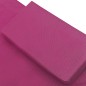 vidaXL Tumbona doble de exterior de tela rosa