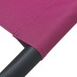 vidaXL Tumbona doble de exterior de tela rosa
