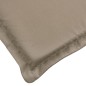 vidaXL Cojín para tumbona gris taupé (75+105)x50x3 cm