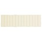 vidaXL Cojín de tumbona de tela Oxford crema 200x60x3 cm vidaXL Cojín de tumbona de tela Oxford crema 200x60x3 cm