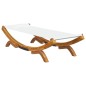 vidaXL Tumbona de madera maciza curvada crema 100x188,5x44 cm vidaXL Tumbona de madera maciza curvada crema 100x188,5x44 cm