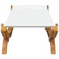vidaXL Tumbona de madera maciza curvada crema 100x188,5x44 cm vidaXL Tumbona de madera maciza curvada crema 100x188,5x44 cm