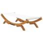vidaXL Tumbona de madera maciza curvada crema 100x188,5x44 cm vidaXL Tumbona de madera maciza curvada crema 100x188,5x44 cm