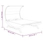 vidaXL Tumbona con dosel madera maciza curvada crema 165x203x126 cm vidaXL Tumbona con dosel madera maciza curvada crema 165x203x126 cm