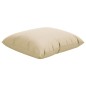 vidaXL Cojines decorativos 4 uds tela beige 60x60 cm