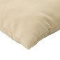 vidaXL Cojines decorativos 4 uds tela beige 60x60 cm