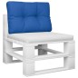 vidaXL Cojín para sofá de palets de tela azul 60x40x12 cm vidaXL Cojín para sofá de palets de tela azul 60x40x12 cm
