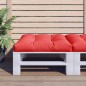 vidaXL Cojín para sofá de palets de tela rojo 70x70x12 cm vidaXL Cojín para sofá de palets de tela rojo 70x70x12 cm