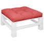vidaXL Cojín para sofá de palets de tela rojo 70x70x12 cm vidaXL Cojín para sofá de palets de tela rojo 70x70x12 cm