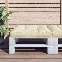 vidaXL Cojín para sofá de palets tela crema 80x80x12 cm