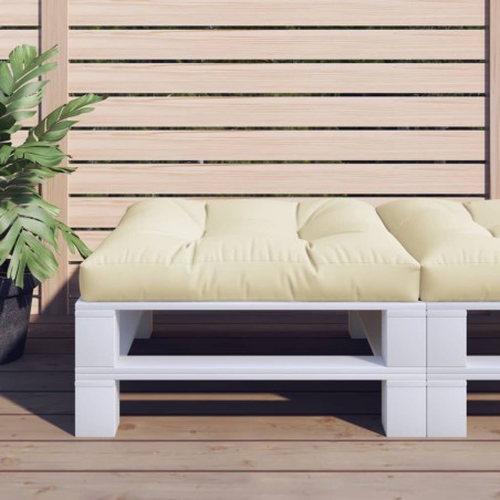 vidaXL Cojín para sofá de palets tela crema 80x80x12 cm