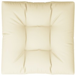 vidaXL Cojín para sofá de palets tela crema 80x80x12 cm