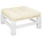 vidaXL Cojín para sofá de palets tela crema 80x80x12 cm vidaXL Cojín para sofá de palets tela crema 80x80x12 cm