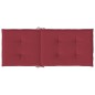 vidaXL Cojín silla de jardín respaldo alto 6 uds tela rojo 120x50x3 cm vidaXL Cojín silla de jardín respaldo alto 6 uds tela rojo 120x50x3 cm