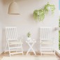 vidaXL Cojines de silla de jardín 2 uds tela Oxford crema 40x40x3 cm