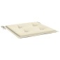 vidaXL Cojines de silla de jardín 2 uds tela Oxford crema 40x40x3 cm