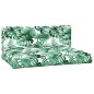 vidaXL Cojines para palets 2 unidades tela estampado de hojas vidaXL Cojines para palets 2 unidades tela estampado de hojas