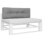 vidaXL Cojín para sofá de palets tela gris 120x40x12 cm vidaXL Cojín para sofá de palets tela gris 120x40x12 cm