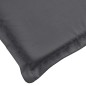 vidaXL Cojín de tumbona de tela Oxford gris antracita 200x70x3 cm vidaXL Cojín de tumbona de tela Oxford gris antracita 200x70x3 cm