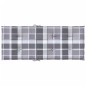 vidaXL Cojín silla jardín respaldo alto 4 uds cuadros gris 120x50x3 cm vidaXL Cojín silla jardín respaldo alto 4 uds cuadros gris 120x50x3 cm