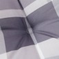 vidaXL Cojín silla jardín respaldo alto 4 uds cuadros gris 120x50x3 cm vidaXL Cojín silla jardín respaldo alto 4 uds cuadros gris 120x50x3 cm