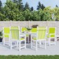 vidaXL Cojín silla jardín respaldo bajo 6 uds tela Oxford verde claro vidaXL Cojín silla jardín respaldo bajo 6 uds tela Oxford verde claro