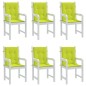 vidaXL Cojín silla jardín respaldo bajo 6 uds tela Oxford verde claro vidaXL Cojín silla jardín respaldo bajo 6 uds tela Oxford verde claro