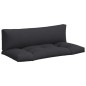 vidaXL Cojines para palets 2 unidades tela negro vidaXL Cojines para palets 2 unidades tela negro