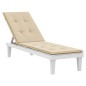 vidaXL Cojín para tumbona beige (75+105)x50x3 cm vidaXL Cojín para tumbona beige (75+105)x50x3 cm