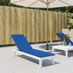 vidaXL Cojín para tumbona azul (75+105)x50x3 cm