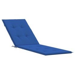vidaXL Cojín para tumbona azul (75+105)x50x3 cm
