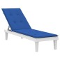 vidaXL Cojín para tumbona azul (75+105)x50x3 cm vidaXL Cojín para tumbona azul (75+105)x50x3 cm