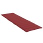 vidaXL Cojín de tumbona de tela Oxford rojo tinto 200x50x3 cm