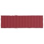 vidaXL Cojín de tumbona de tela Oxford rojo tinto 200x50x3 cm