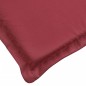 vidaXL Cojín de tumbona de tela Oxford rojo tinto 200x50x3 cm