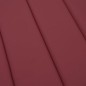 vidaXL Cojín de tumbona de tela Oxford rojo tinto 200x50x3 cm