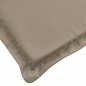 vidaXL Cojín de tumbona de tela Oxford gris taupé 200x70x3 cm vidaXL Cojín de tumbona de tela Oxford gris taupé 200x70x3 cm