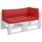 vidaXL Cojines para palets 3 unidades tela rojo vidaXL Cojines para palets 3 unidades tela rojo