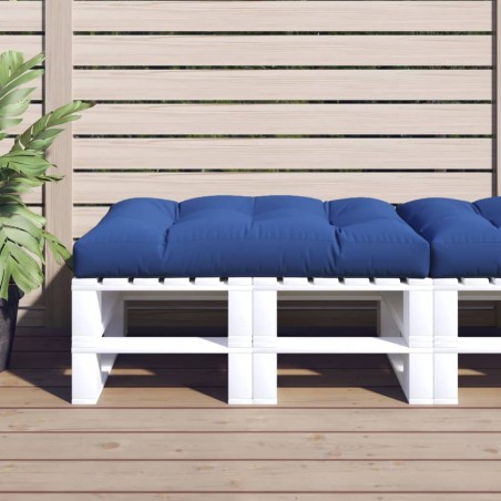 vidaXL Cojín para sofá de palets de tela azul 120x80x12 cm