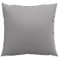 vidaXL Cojines decorativos 4 uds tela gris 60x60 cm