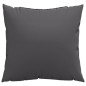 vidaXL Cojines decorativos 4 uds tela gris antracita 40x40 cm vidaXL Cojines decorativos 4 uds tela gris antracita 40x40 cm