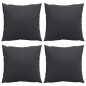 vidaXL Cojines decorativos 4 uds tela gris taupé 60x60 cm vidaXL Cojines decorativos 4 uds tela gris taupé 60x60 cm