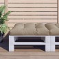 vidaXL Cojín para sofá de palets de tela gris taupé 70x70x12 cm vidaXL Cojín para sofá de palets de tela gris taupé 70x70x12 cm